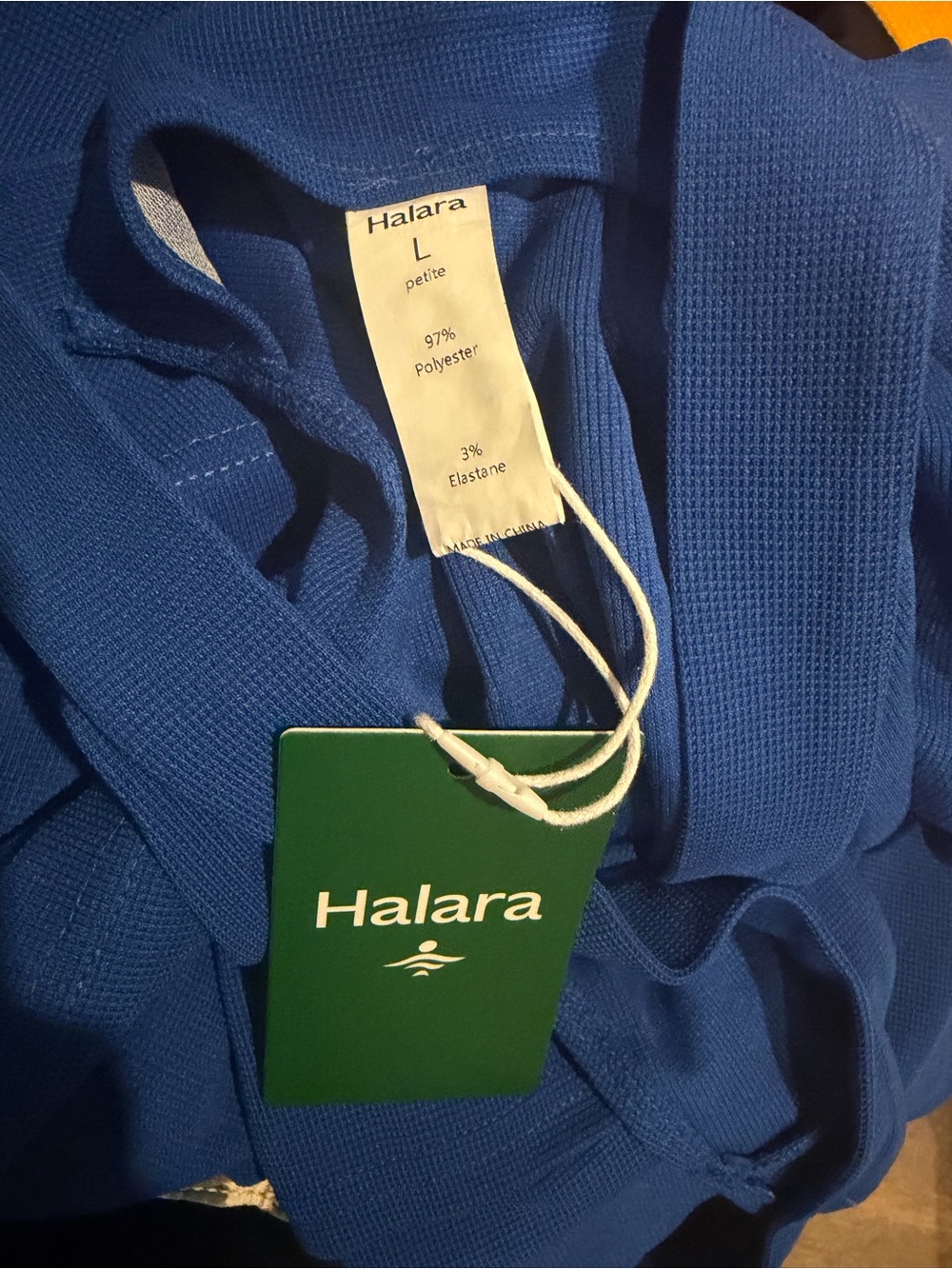 Halara Deep Sapphire Blue Wide Leg Jumpsuit Size L NWT - Picture 9 of 9